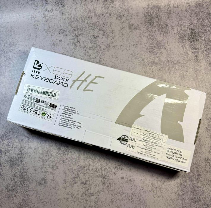 Механічна клавіатура Attack Shark X68 HE — магнітні свічі RGB підсвітк