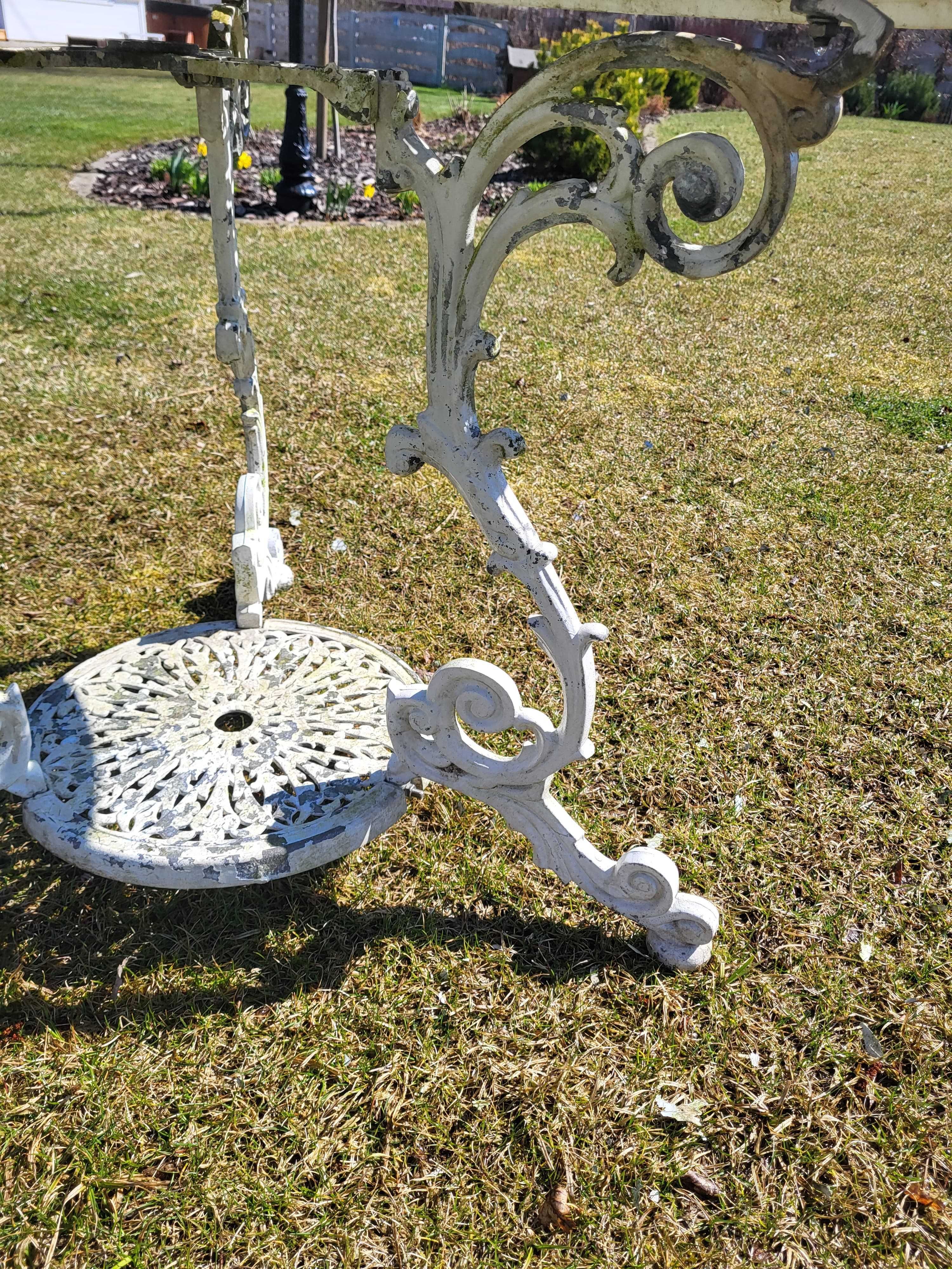 Aluminiowy stół ogrodowy 110 cm blat . Niespotykany wzór , Wysyłka