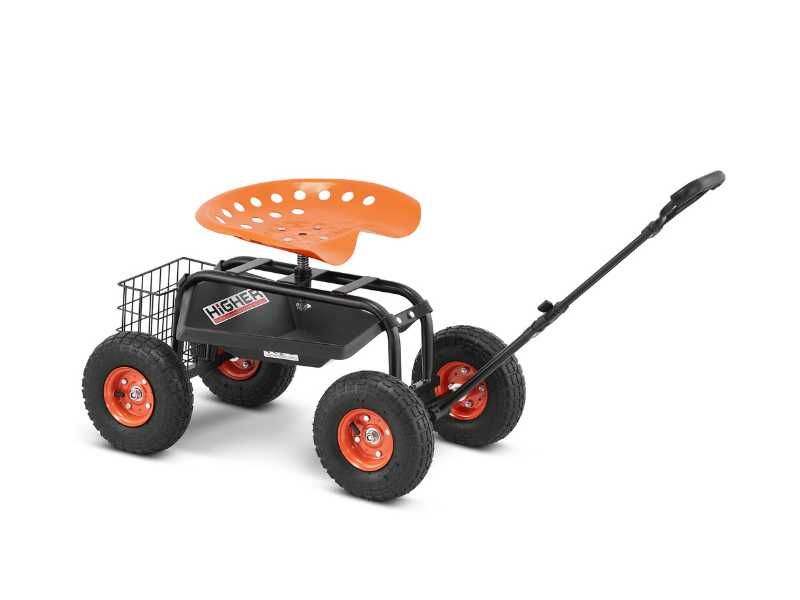 Wózek ogrodowy siedzisko ogrodowe jezdne taboret klęcznik HIGHER