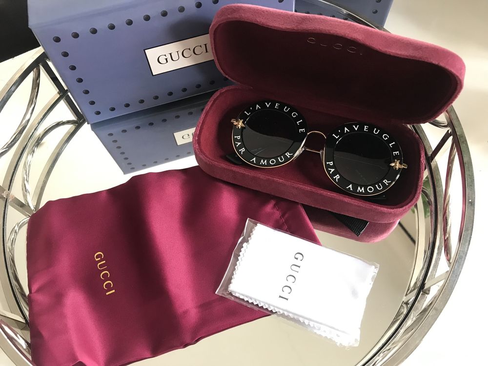 Okulary przeciwsłoneczne GUCCI GG0113S + etui gratis