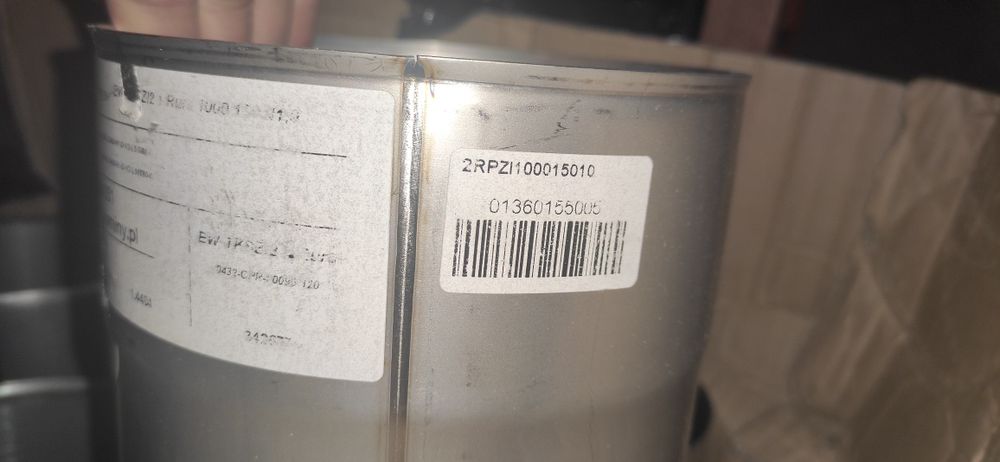 Wkłady kominowe EW-TKS|2 1m 6szt rury żaroodporne komin kwasoodporny