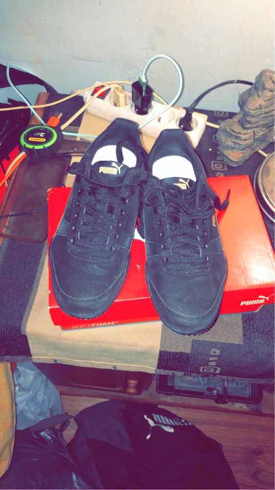PUMA Damskie Buty Czarny Złoty