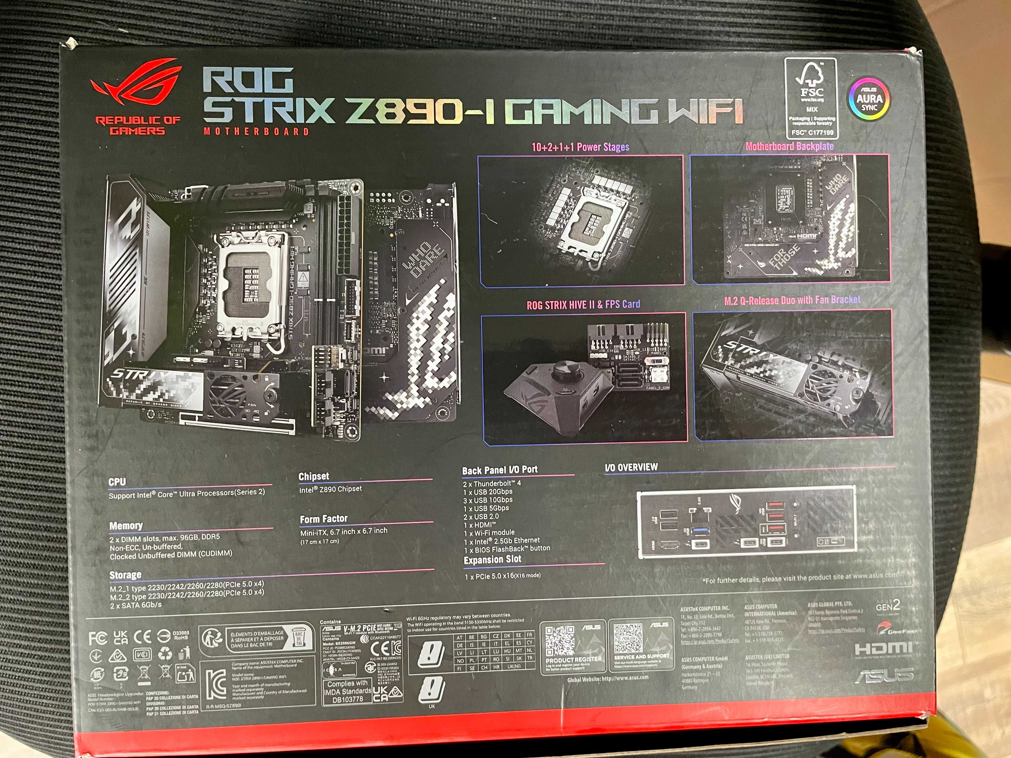 ASUS ROG Strix Z890-I Gaming WiFi - Placa Base Mini-iTX