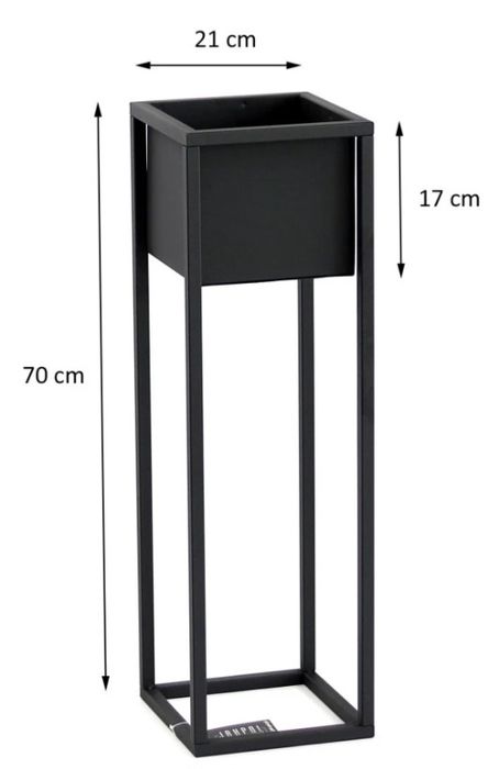 Sprzedam dwa kwietniki czarne metalowe LOFT