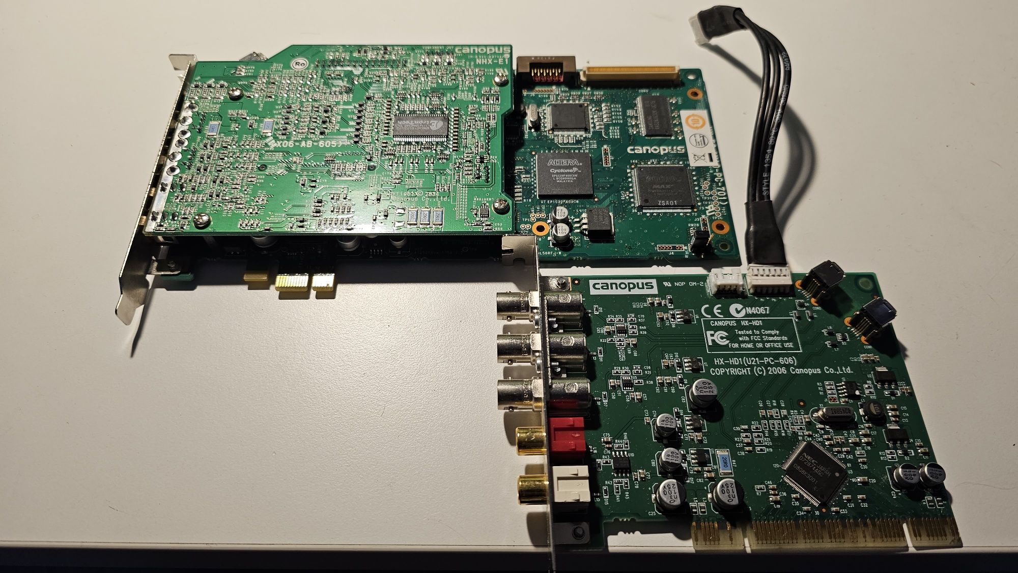 2 Karty CANOPUS NHX-E2 PCI-E video capture + HX-HD1  EDIUS HD SUITE