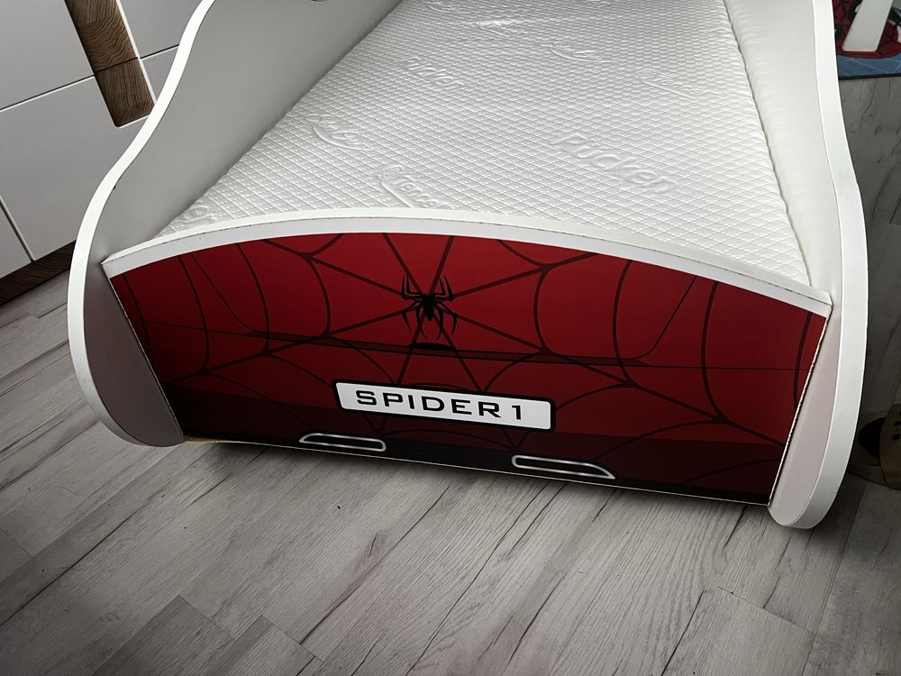 Lozko z materacem spider man 72x156