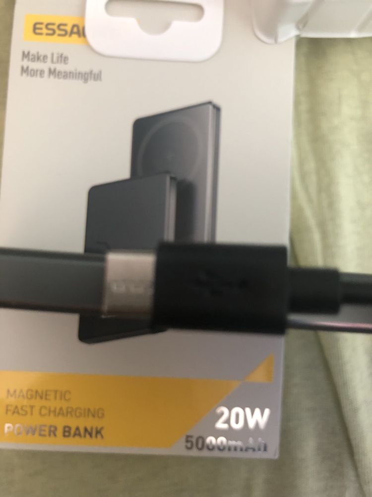 Eesager Magsafe ultra cienki power bank 5000mAh