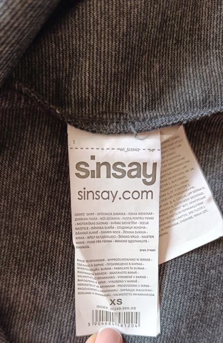 Spódnica skóropodobna Sinsay XS