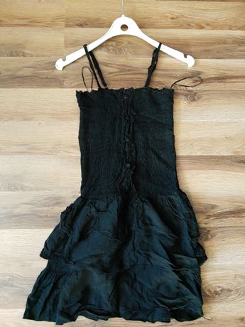 Czarna mini sukienka lato okazja