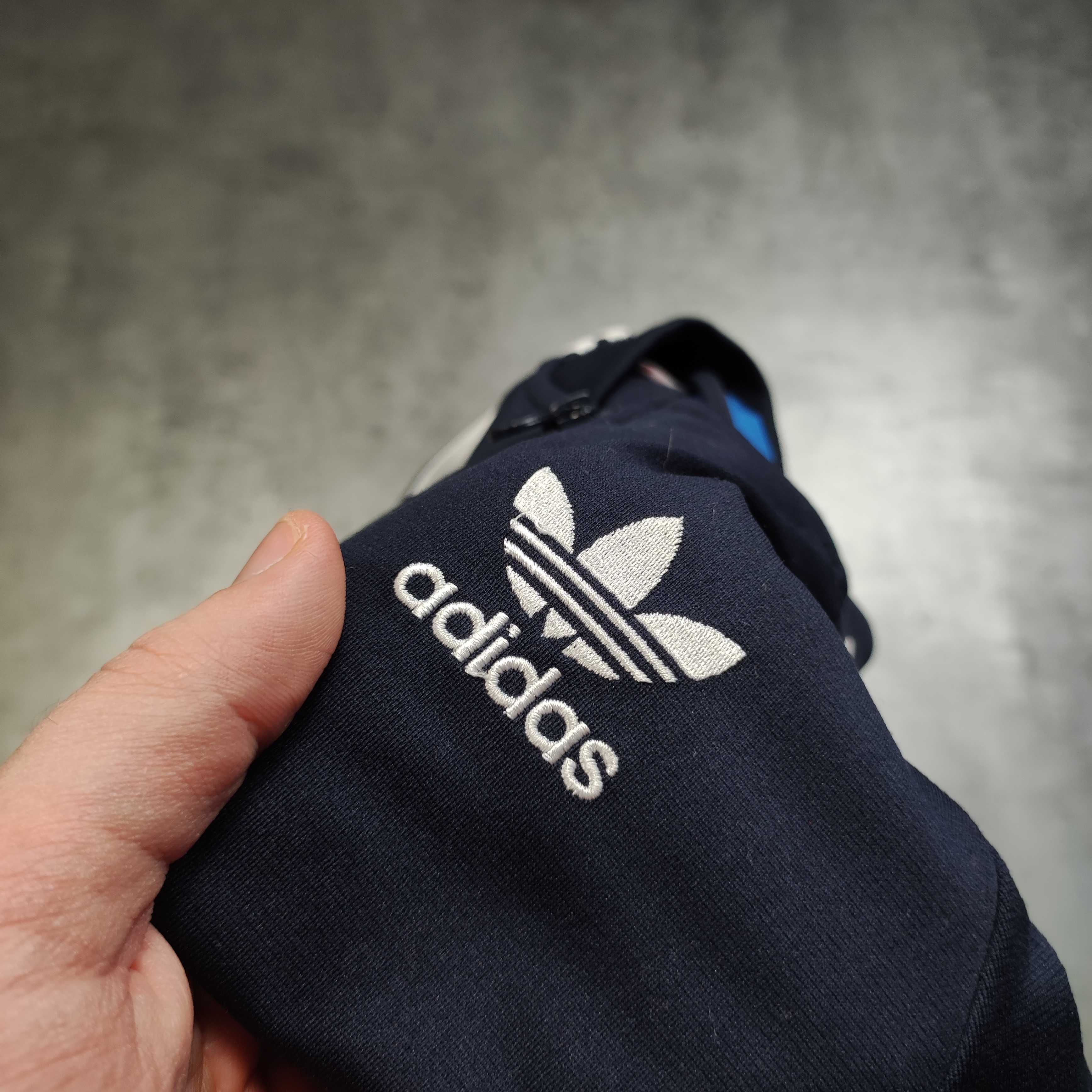 DAMSKA Bluza rozpinana PREMIUM Bomberka 3 Paski Adidas Originals Haft