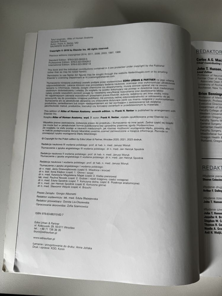 Atlas anatomii człowieka Netter