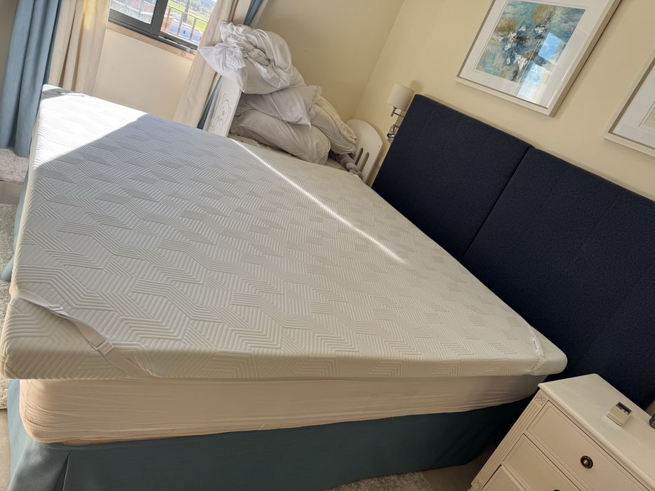 Sobrecolchao como novo