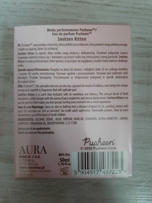 PUSHEEN Woda perfumowana Smeeten Kitten Cotton Candy 50ml