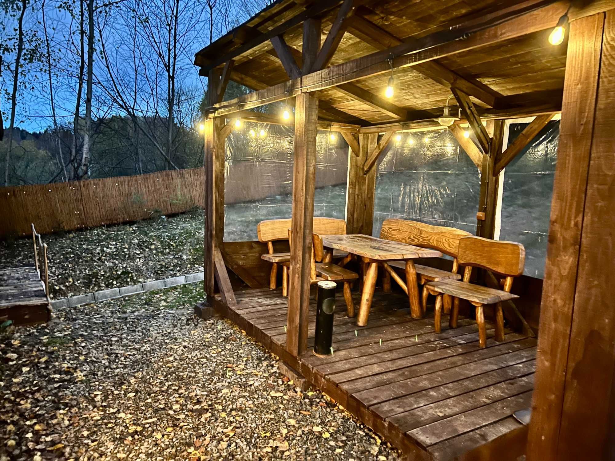 Domek z jacuzzi sauną na wyłączność Na szczycie wzgórza do 1700m2