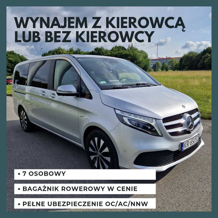 Wynajem Mercedes klasa V - bus 7-osobowy/ RONDA RENTAL od 180 zł/dobę