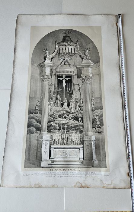 Estampa do calvario do Bom jesus do monte  1815