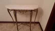 Mesa de apoio tampo mármore