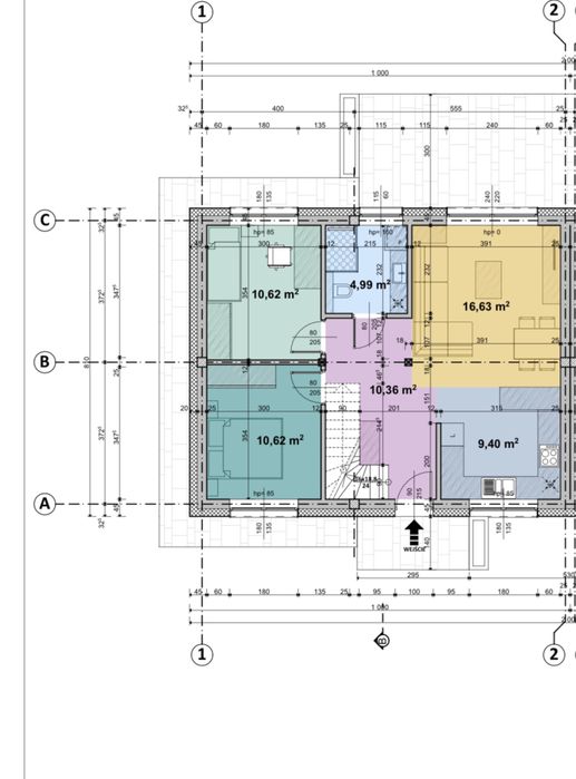 Dom jednorodzinny w zabudowie blizniaczej