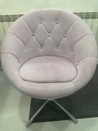 2x Krzesło glamour welurowe liliowe