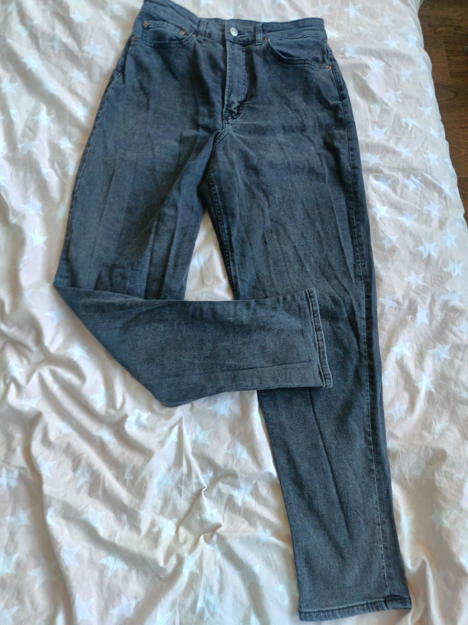 Spodnie damskie jeansy mom fit