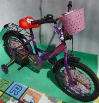 Продам детский велосипед Princess на 18 дюймов+корзинка почти новый.