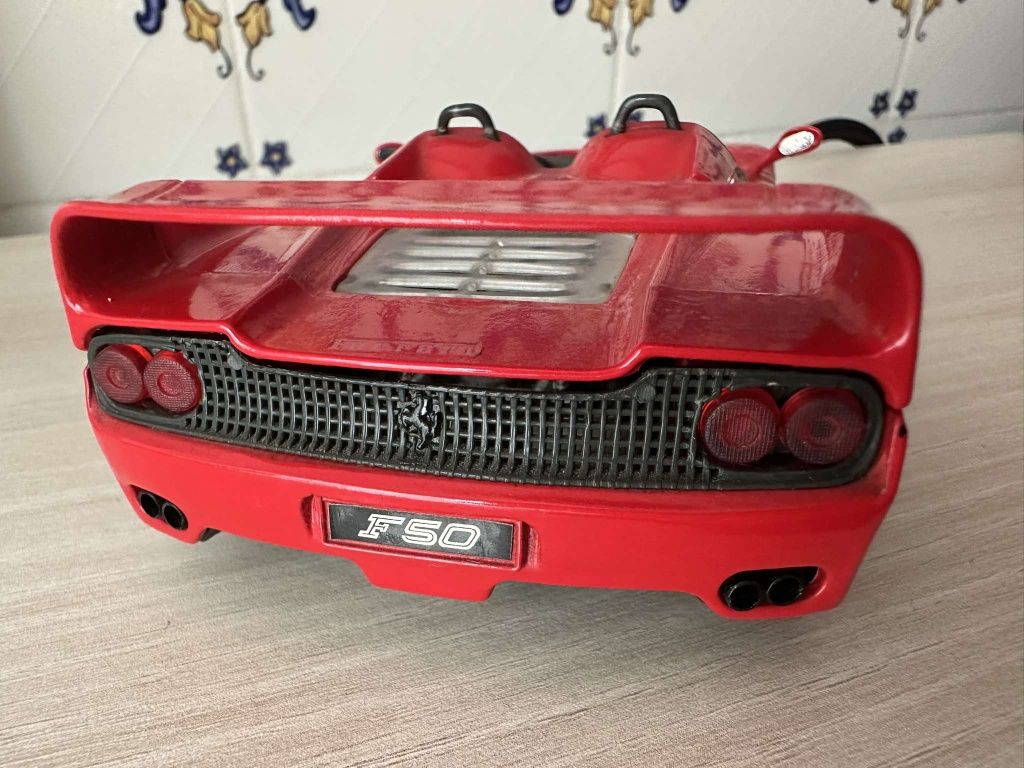 carros metal Ferrari F50 1/24 miniaturas vintage Shell maisto coleçao
