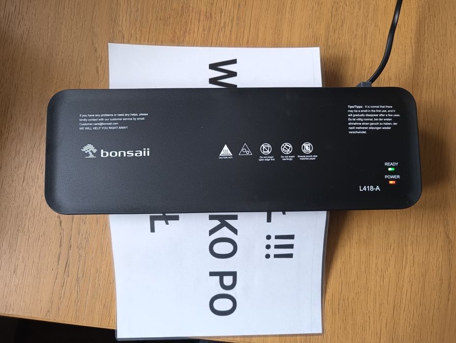 Laminator Bonsaii nowy