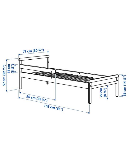 Łóżko dziecięce Ikea Sniglar BEZ MATAERACA 70x160