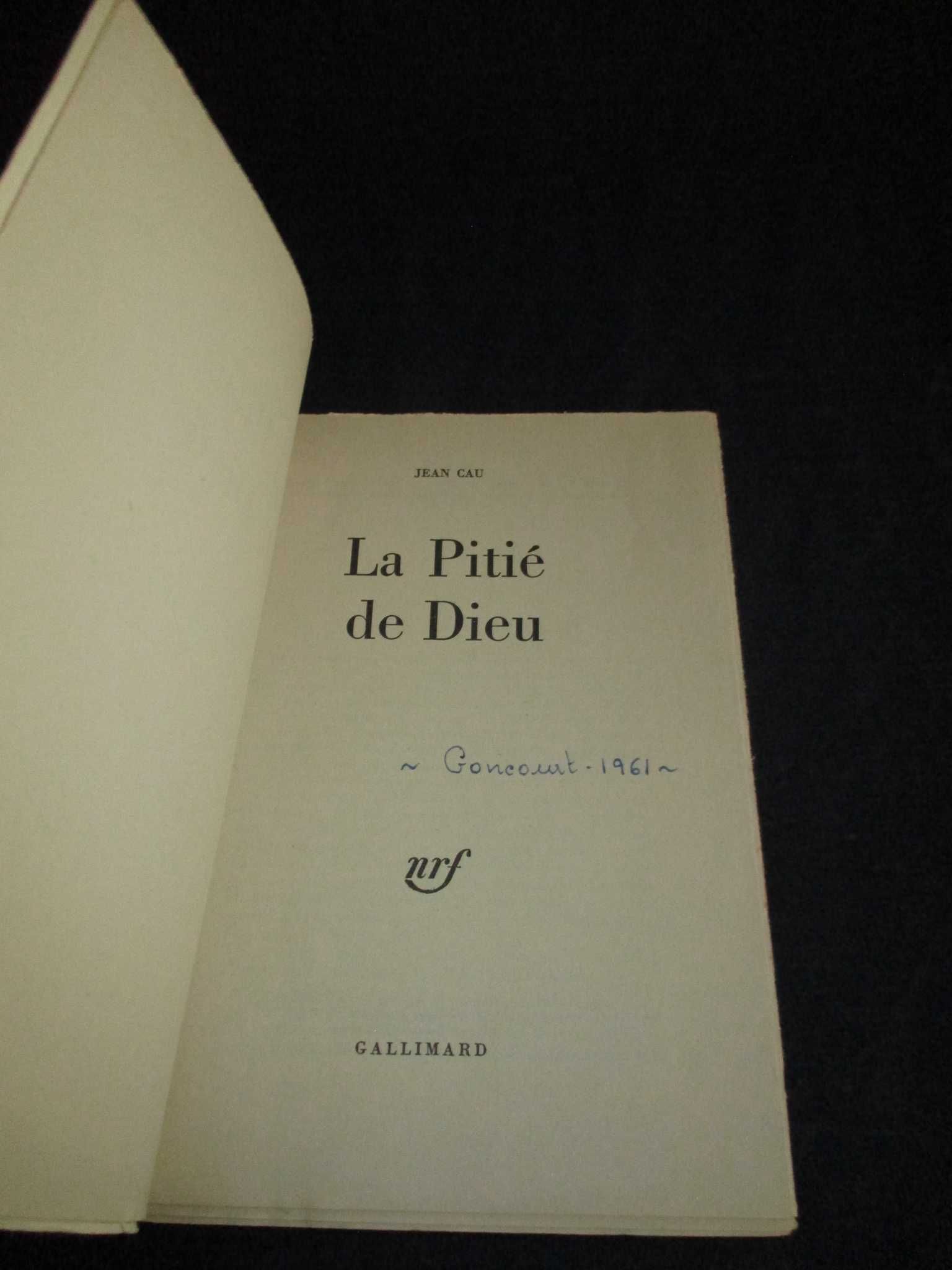 Livro La Pitié de Dieu Jean Cau