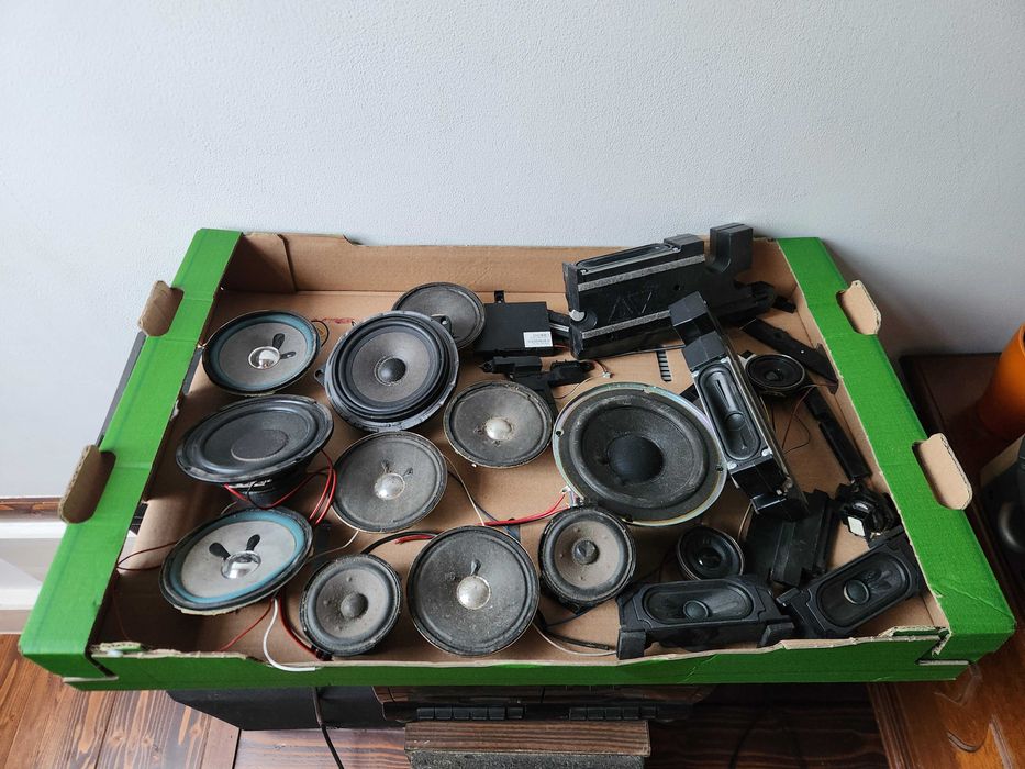 STARE GŁOŚNIKI KOLUMNY Diora Sony wzmacniacz+ Radio Unitra Safari 2A