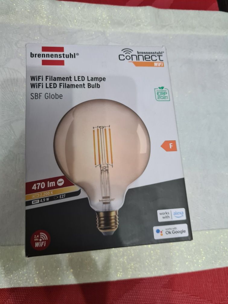 Inteligentna żarówka LED BRENNENSTUHL Globe 4.9W E27 WiFi