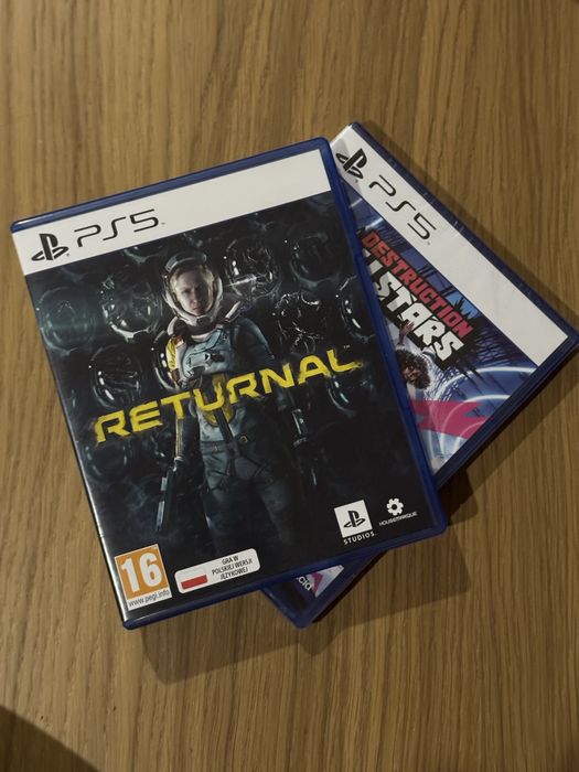 PlayStation 5 + 2 pady + ładowarka + Returnal i Destruction All Starss