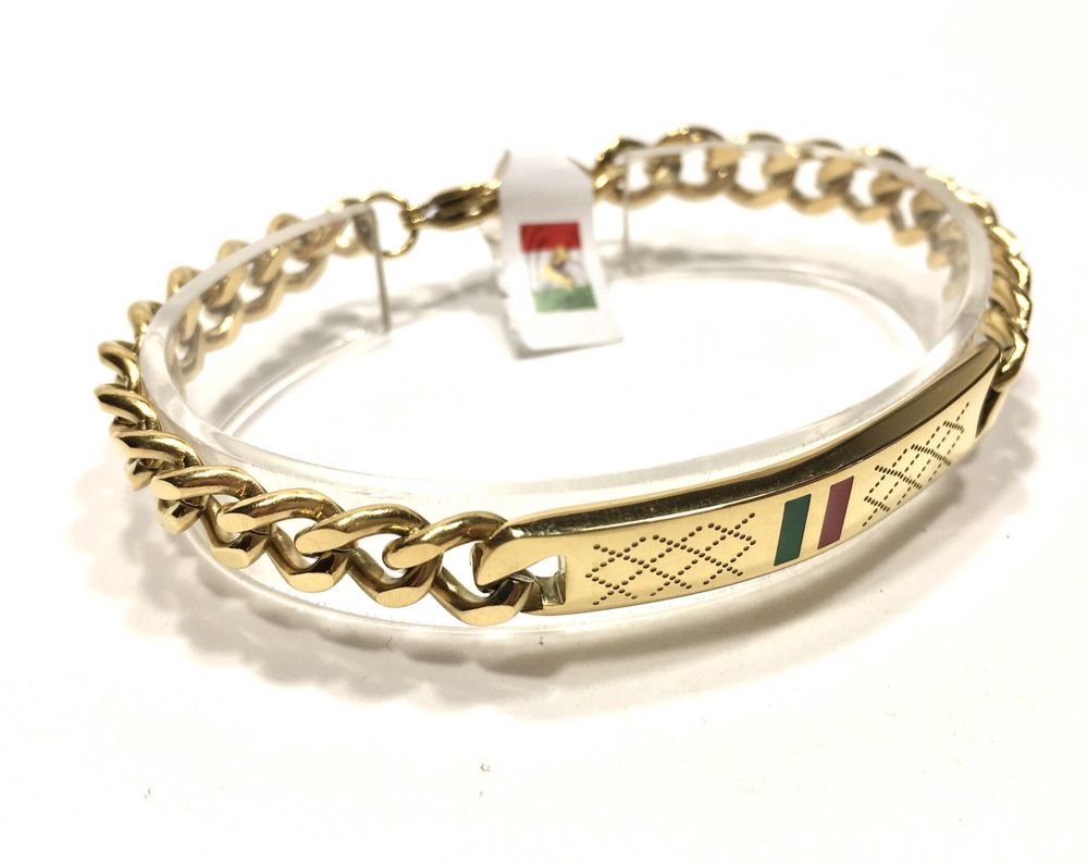 Złota męska bransoleta GUCCI•bita próba585 pozlacana ogniowo 14K 585