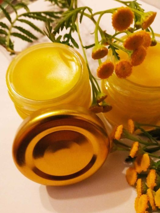 Maść wrotycz ręcznie robiona na wosku łusczyca,nużyca,azs 35 G