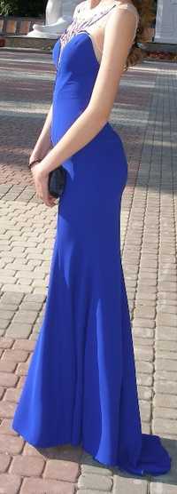 Випускна сукня (плаття) синього кольору