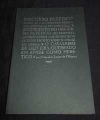 Livro Discurso Patético sobre as Calamidades presentes em Portugal