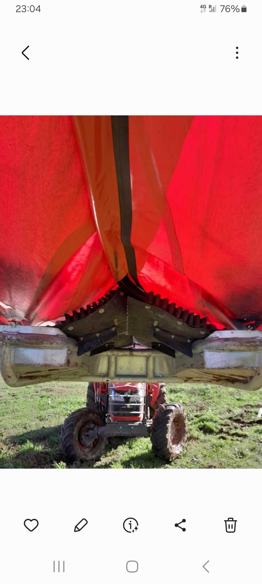 Aparafrutos Agromelca. Construção em alumínio.