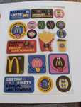 Dwa zestawy Maty naklejei McDonald's