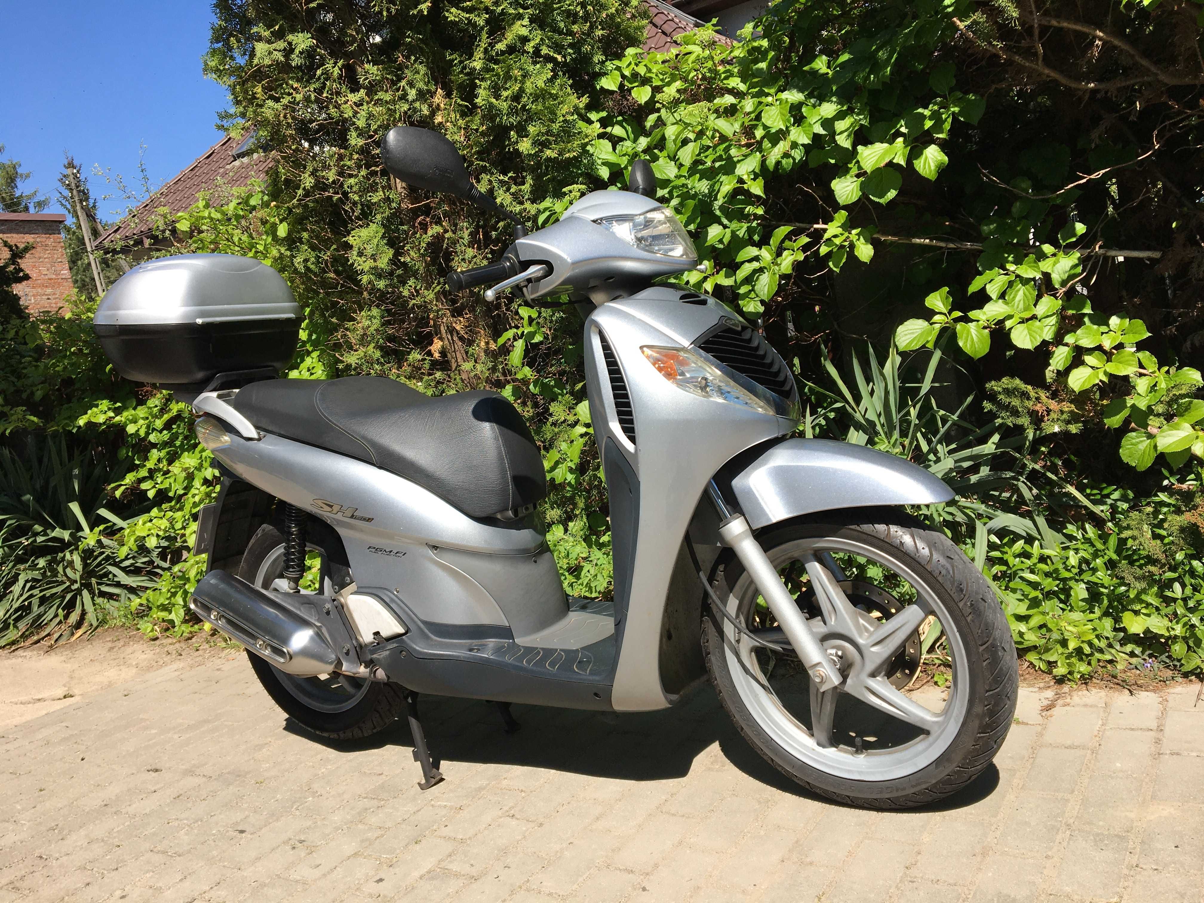 Honda SH150/125, 2005 kufer, miejski skuter, duże koła, RATY