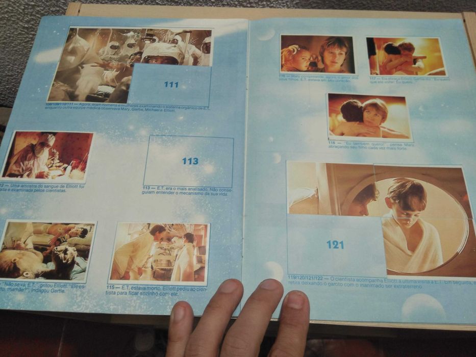 Caderneta de cromos E.T. - O Extraterrestre - raridade