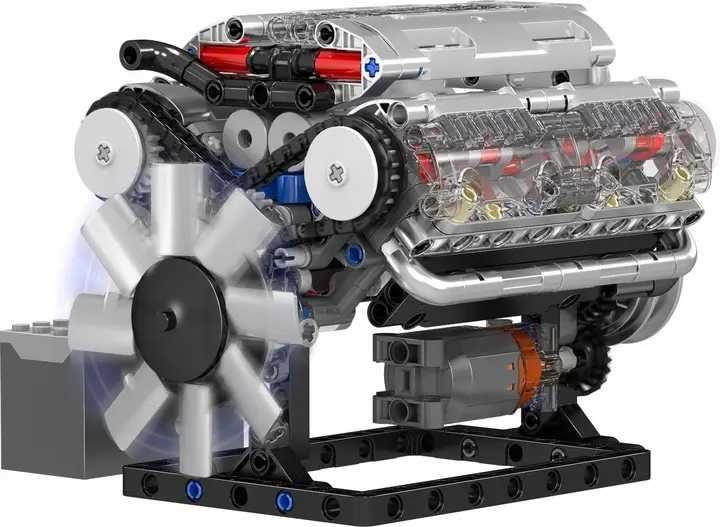 Конструктор бензиновий двигун V8 ENGINE Mould King 10088s, 535 деталей