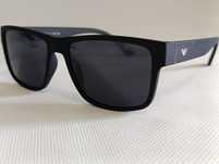 **EMPORIO ARMANI czarne nowe męskie okulary przeciwsłoneczne