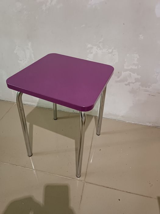 Стул, табурет МДФ, каркас хром.