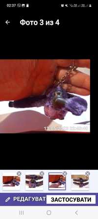 игрушка обезьянка мавпа  брелок киплинг бирка фиолетовый kipling