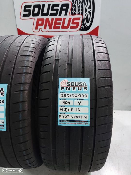 2 pneus semi novos 255-40r20 michelin - oferta dos portes