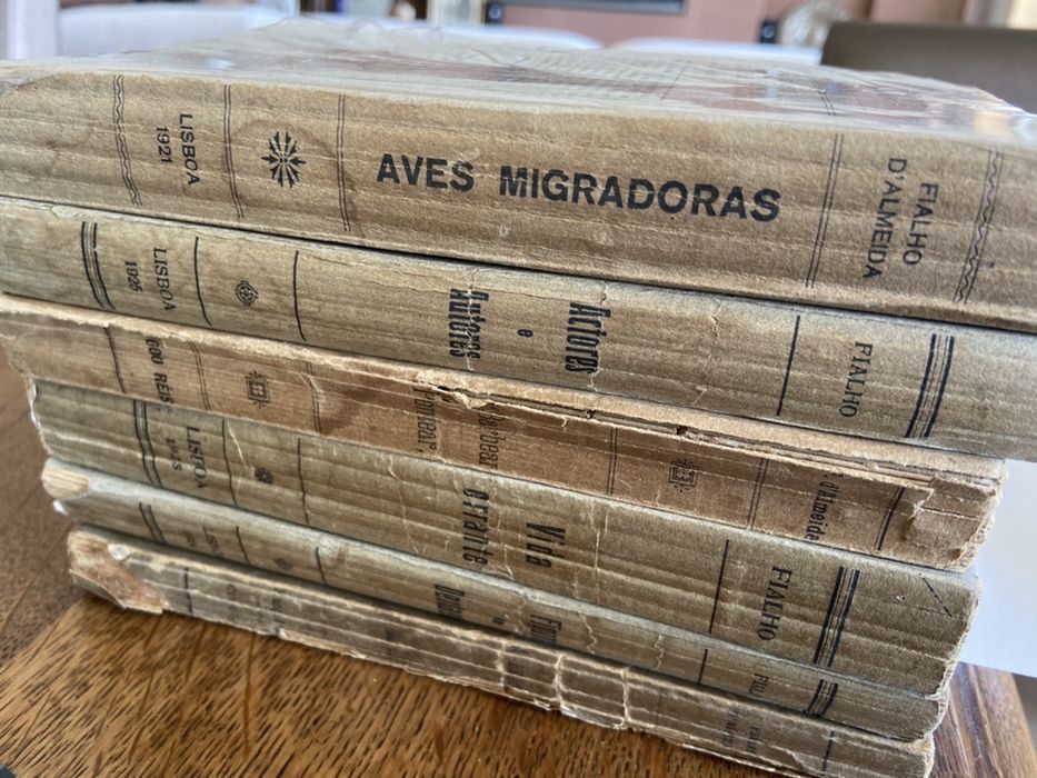 6 livros Fialho de Almeida primeiras edicoes