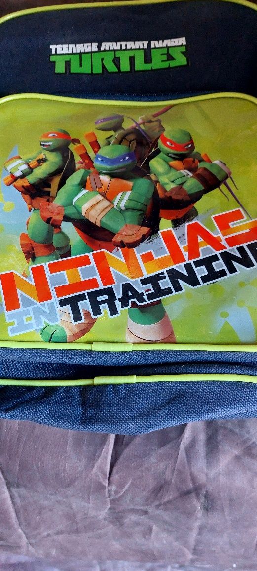 Mochila para crianças tartaruga ninja