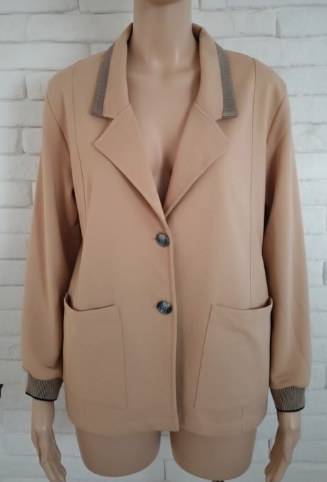 Myzem bawełniana sportowa marynarka żakiet plus size xxxl 46 48