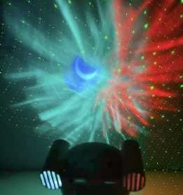 Лазерний нічник-проектор зоряного неба з bluetooth динаміком астронавт