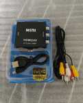 Переходник HDMI на AV RCA, конвертер, адаптер